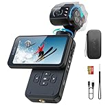 5K Vlog Kamera, 3-Achsen-Stabilisierung Vlogging Camera mit 3,5'' Touchscreen...