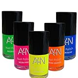 NEON Nagellack (5er Set) jetzt 50% mehr Inhalt, 5 x 15ml