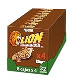 NESTLÉ LION Breakfast Cereal Bar, knuspriger Frühstücksriegel mit Karamell &...