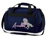 Reittasche mit Namensdruck personalisiert | Motiv aufsteigendes Pferd mit Name |...