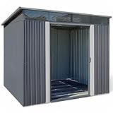 Gerätehaus Metall Geräteschuppen L 238cm x B 238cm x H 202cm