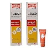 Mosquito med Läuse Shampoo 2x 100ml - Bekämpft Kopfläuse und Nissen I schnell...