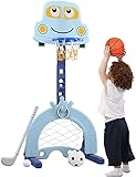 Kinder Basketballständer Höhenverstellbar von 124 bis 178 cm| Basketballanlage...