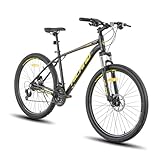 Hiland Aluminium Mountainbike 21 Gänge, 27,5 Zoll MTB Scheibenbremsen Lock-Out...