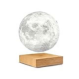 Gingko Smart Moon Lamp • schwebender Mond mit Holzsockel • smartes...