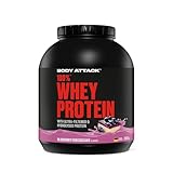 Body Attack 100% Whey Protein Blueberry Cheesecake - 2 kg - Made in Germany -...