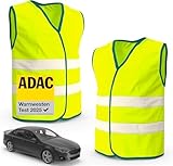 2X Warnwesten Auto gelb ISO20471 Sicherheitsweste - Pannenweste Unfallweste 2026...