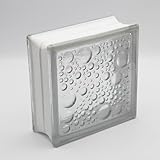 Design Glasbaustein Savona klar glänzend 19x19x8 cm - 5 Stück