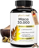 30.000mg pro Kapsel - 365 Maca Kapseln hochdosiert - 750mg Maca-Extrakt 40:1 =...