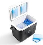 Brisby Kühlbox 22 Liter - Schwarz - 18 Stunden warm - 40 Stunden kühl -...
