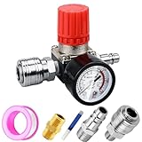 1/4' Druckminderer, Preciva EU-Standard Druckregler Druckregelventil...