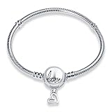 HappyStar Armkette Damen Silber 925, Damen Armband für Beads Charms，Kmpatibel...