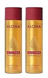 2er Alcina Nutri Shine Shampoo mit pflegendem Argan und Traubenkernöl je 250 ml...