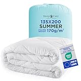 Sleep2Care Sommerdecke 135x200 cm | Leichte & Kühlende Bettdecke für Sommer &...
