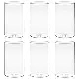 Winter Shore 15 cm Hohe Glasvasen für Tischdeko [6er-Pack] - Gläser für...