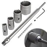 awagas Beton Trocken Bohrkronen Set 6 Stück Ø 30 40 50 68 mm Kernbohrer mit...