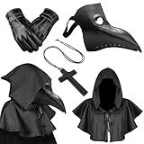 HIFOT Pestdoktor Kostüm Herren Damen Plague Doctor Costume Erwachsene...