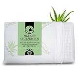 MaxxGoods orthopädisches Kissen, Nackenstützkissen aus Visco Gelschaum mit...