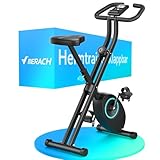 MERACH Heimtrainer Fahrrad Klappbar, Hometrainer Fahrrad mit LCD Monitor,...