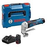 Bosch Professional 12V System Akku Blechschere GSC 12V-13 (inkl. 2x 2.0Ah Akku,...