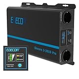 EDECOA Wechselrichter 2000w Reiner Sinus Spannungswandler 12v 230v LCD 2X USB...