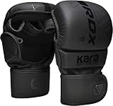 RDX MMA Handschuhe für Kampfsport Grappling Training, Maya Hide Leder Kara...