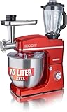 HEINRICHS 3 in 1 Universal Küchenmaschine, Küchengerät 1500W, 6...