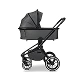 MOON RESEA+ anthra, Kombi-Kinderwagen Edition+, mit Wanne und Sportwagen Sitz,...