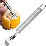 1Pc Silber Orangenschäler,Pomelo-Öffner aus Edelstahl,Orangenschäler zum...