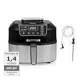 Princess 2-in-1 Heißluftfritteuse und Grill - 4 Programme - Max 265°C -...
