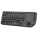 Rii X1 Mini Tastatur Wireless, Kabellos Tastatur mit Touchpad, Mini Keyboard...