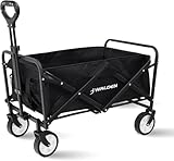 Klappbarer zusammenklappbarer Bollerwagen, Strandkarren mit großer Kapazität,...