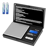 Oderra Feinwaage 700g x 0,01g, Tragbar Schmuckwaage mit LCD-Display, Enthält 2...