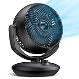 Ventilator Leise, 22dB Tischventilator sehr Leise, Fan mit 3 Geschwindigkeiten...