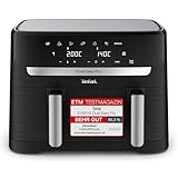 Tefal Dual Easy Fry Heißluftfritteuse, 8,3 L Air Fryer, zwei...