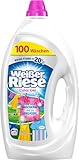 Weißer Riese Color Gel (100 Waschladungen), riesig ergiebiges Color Waschmittel...