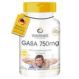 GABA 750mg Kapseln - Gamma-Aminobuttersäure - 100 Kapseln - hochdosiert & vegan...