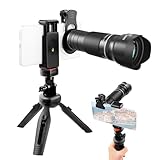 Camnoon Handy Objektiv Linse Kit 40X Zoomobjektiv + Stativ + Objektivclip...