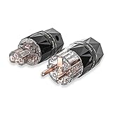 Viborg VE503+VF503 Reines Kupfer HiFi Schukostecker Netzstecker+High End Audio...