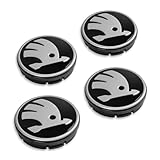 Skoda 5LA071213D Radzierkappen 4X Nabenkappen Felgendeckel Radnabenkappen...