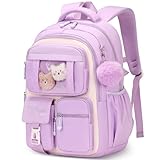 Amythe Schultasche Mädchen Rucksack Schule Mädchen, Atmungsaktiv Schulrucksack...