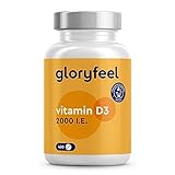 Vitamin D3 2000 I.E. - 400 Tabletten (Langzeitvorrat) hochdosiert - Das...