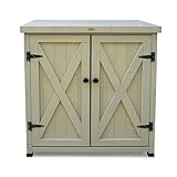 Habau 3093 Gartenschrank Laura mit integriertem Pflanztisch, grau, 80 x 45 x 92...