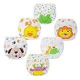 FedMois 6er Pack Baby Kleinkinder Töpfchen Trainingshose Trainerhose, Tiere,...