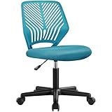 Yaheetech ergonomisch Schreibtischstuhl Bürostuhl ohne Armlehnen Drehstuhl mit...