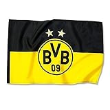 Hissfahne 2 Sterne 150x100 cm Borussia Dortmund Fahne Flagge BVB 09