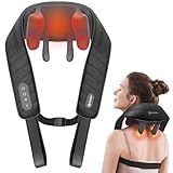 COMFIER Kabelloses Nackenmassagegerät mit Wärme, 4D Kneten Nacken und Schulter...