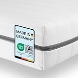 Sleepneo Matratze 90x200 - Höhe 15cm, Duo Härtegrad H2 H3 - Orthopädische...