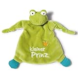 NICI Schmusetuch Frosch ‚Kleiner Prinz´ 25x25cm – Frosch Schnuffeltuch ab...