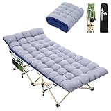 Sportneer Feldbett Klappbett mit Auflage, 188 X 71cm 204KG Set of Campingbett...